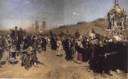 Ilya Repin Religious Procession in kursk province oil on canvas